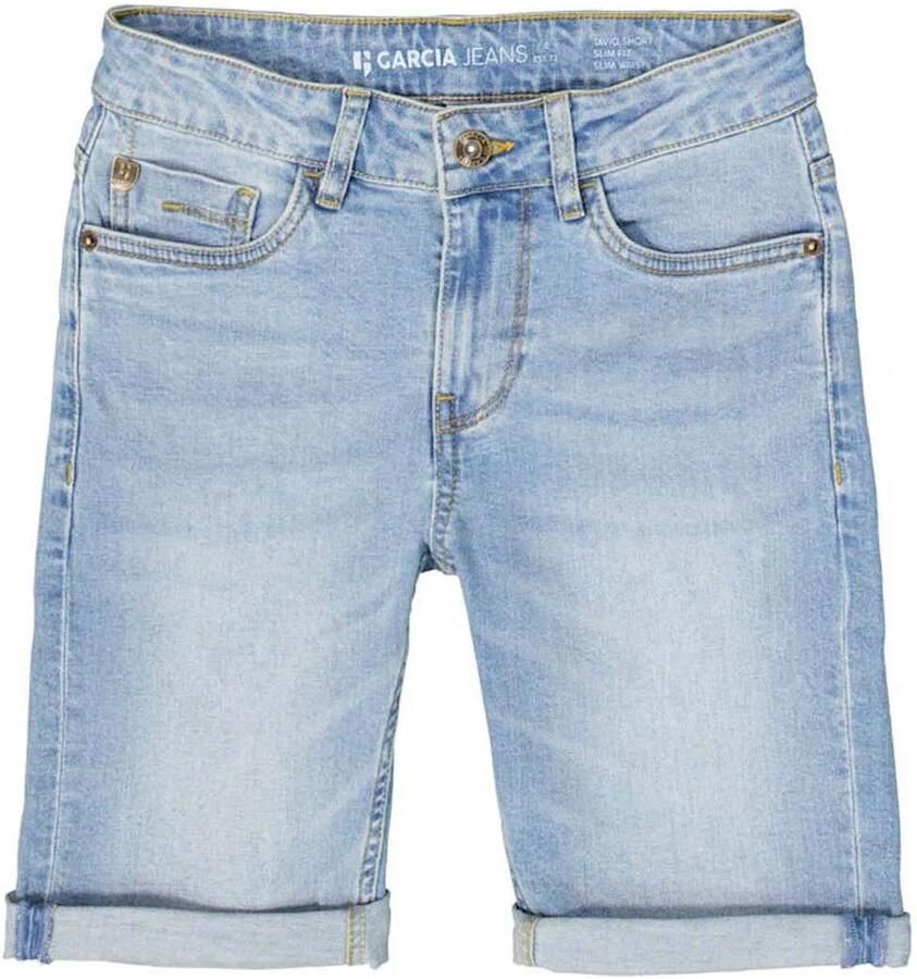 Garcia denim slim denim short light blue denim