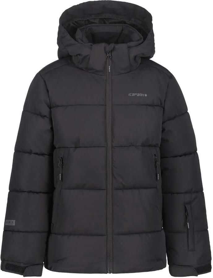 Icepeak Louin ski-jas zwart Skijack Polyester Capuchon Effen