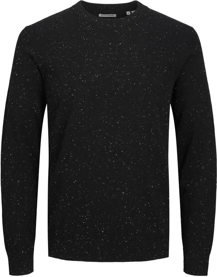 JACK & JONES ESSENTIALS trui JJEALBERT met all over print zwart - Foto 2