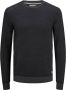 JACK & JONES ESSENTIALS trui JJEATLAS met all over print dark grey - Thumbnail 2