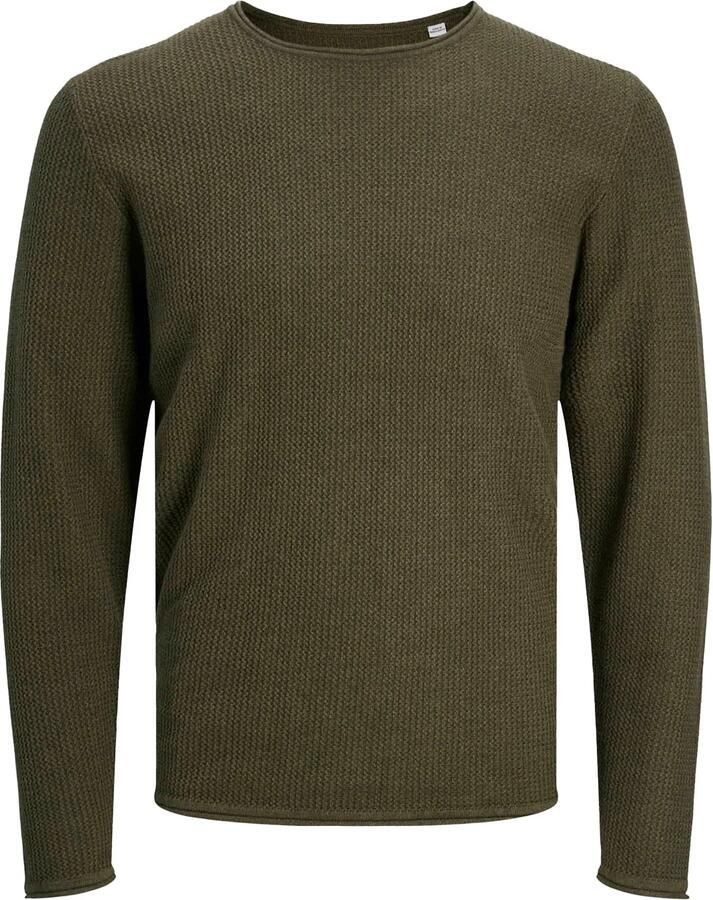 Jack & jones Essentials Gebreide Crew Neck Trui Olive Night Green Heren