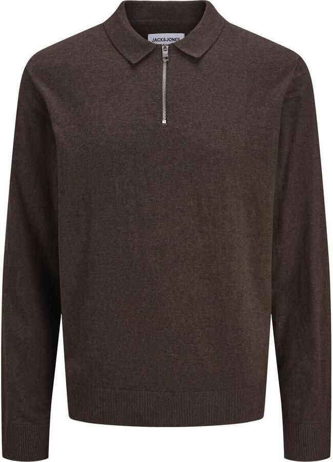 Jack & Jones Trui met polokraag JJEEMIL KNIT POLO HALF ZIP LS NOOS - Foto 9
