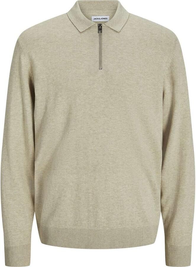 Jack & Jones Trui met polokraag JJEEMIL KNIT POLO HALF ZIP LS NOOS - Foto 7