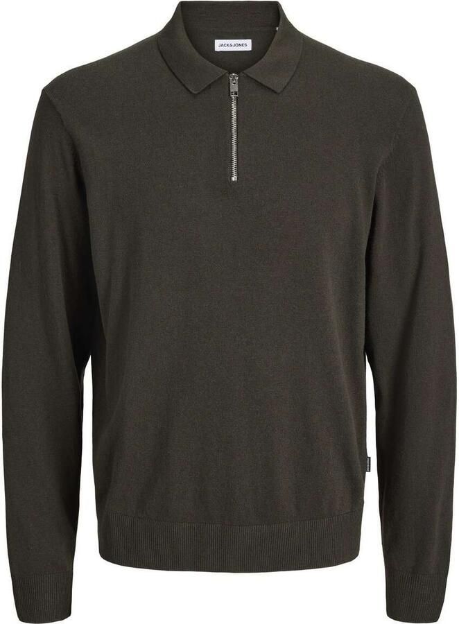 Jack & jones Emil Knit Polo Half Zip Long Sleeve