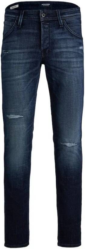 JACK & JONES JEANS INTELLIGENCE slim fit jeans JJIGLENN JJFOX GE 224 blue denim - Foto 3