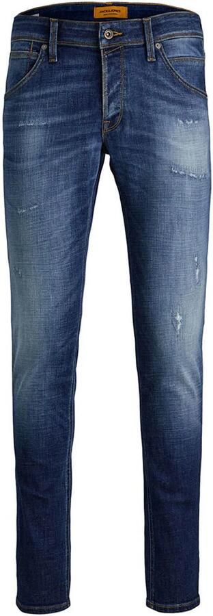JACK & JONES JEANS INTELLIGENCE slim fit jeans JJIGLENN medium blue denim - Foto 11
