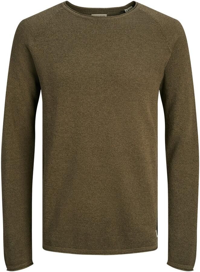 Jack & jones Gebreide pullover met ronde hals model 'HILL'