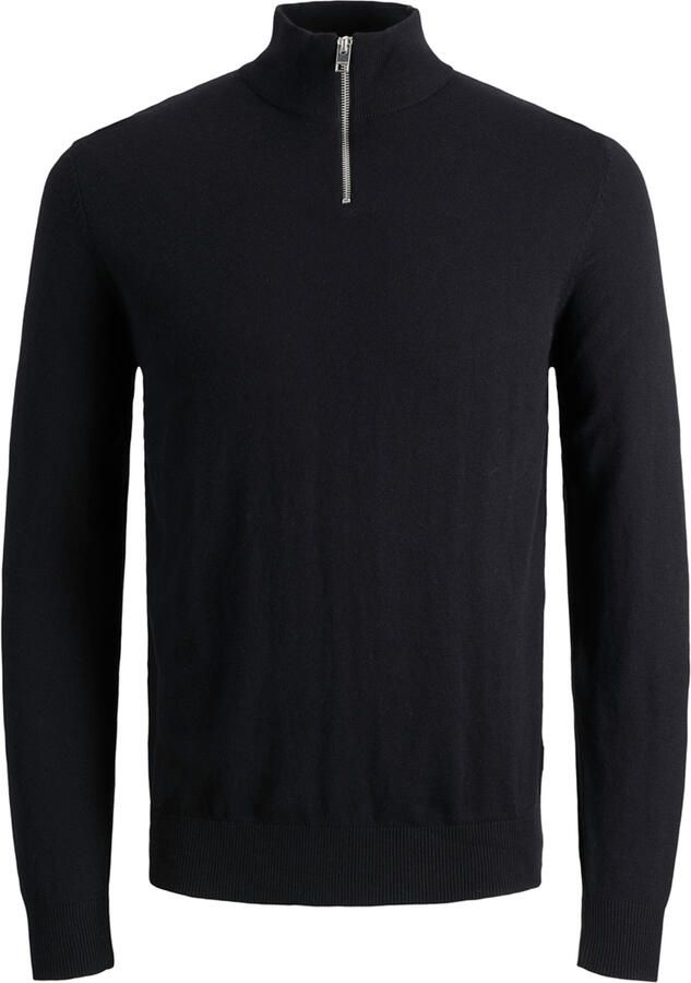 Jack & Jones Gebreide trui EMIL KNIT HALF ZIP met korte ritssluiting in troyer-look - Foto 7
