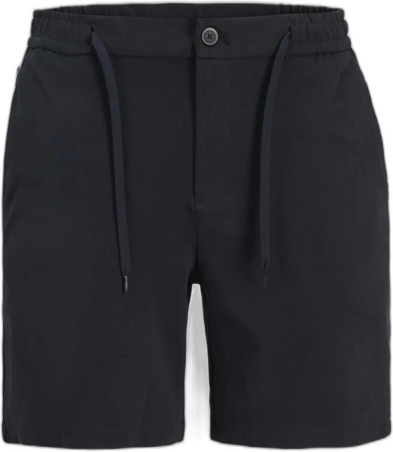 JACK & JONES PANTS STUDIO JPSTACE tapered casual short donkerblauw