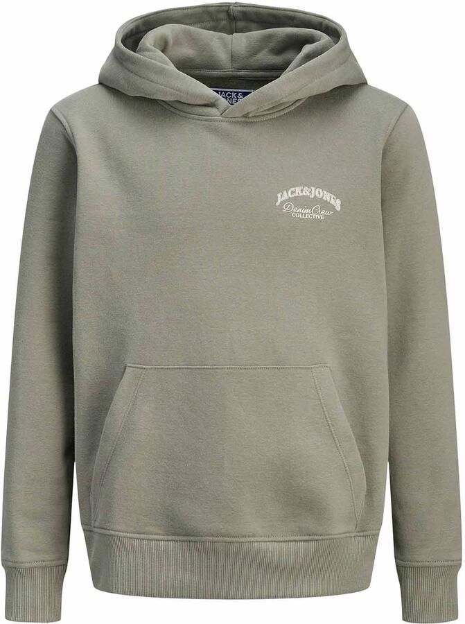 JACK & JONES JUNIOR hoodie met backprint grjsgroen - Foto 4
