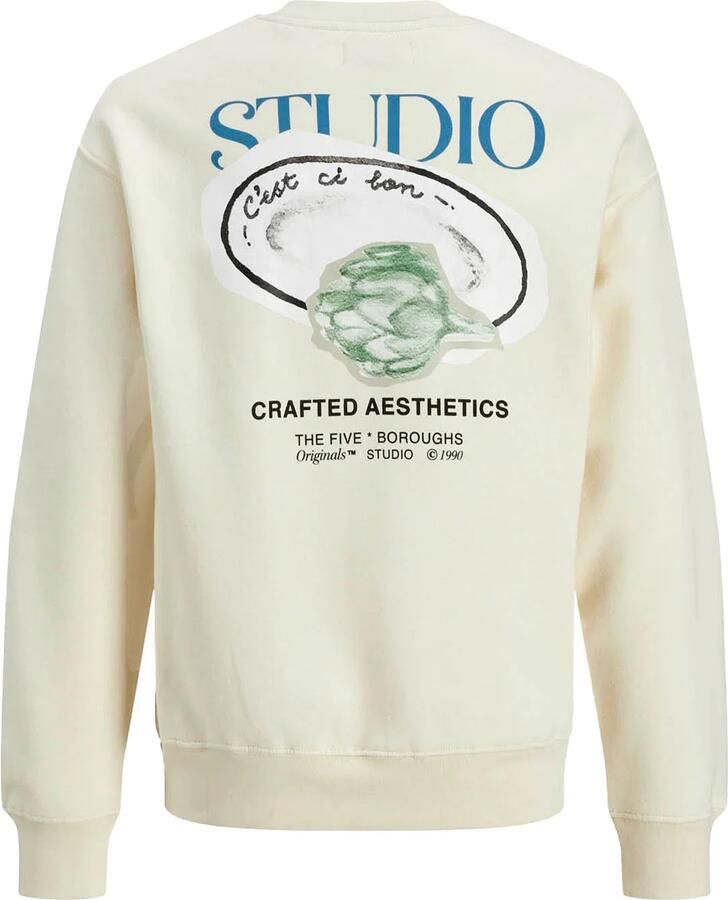 Jack & jones JUNIOR sweater met backprint ecru Backprint 128 - Foto 4