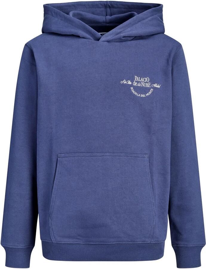 JACK & JONES JUNIOR hoodie met backprint blauw - Foto 4