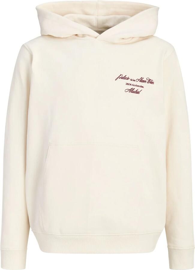 JACK & JONES JUNIOR hoodie met backprint wit - Foto 3