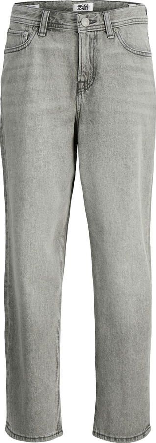 Jack & jones JUNIOR loose fit jeans JJICHRIS grijs Jongens Katoen Effen 128 - Foto 4