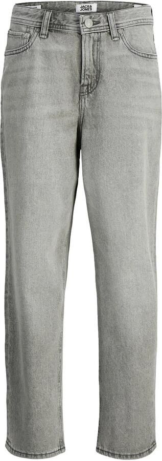 Jack & jones JUNIOR loose fit jeans JJICHRIS grijs Jongens Katoen Effen 128 - Foto 3