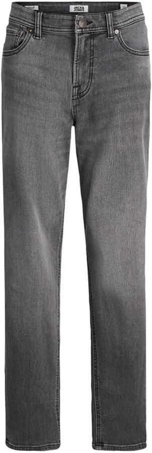 Jack & jones JUNIOR regular fit jeans JJICLARK grey denim Grijs Jongens Stretchdenim 128 - Foto 5