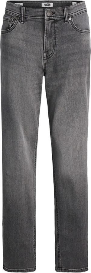 Jack & jones JUNIOR regular fit jeans JJICLARK grey denim Grijs Jongens Stretchdenim 134 - Foto 5