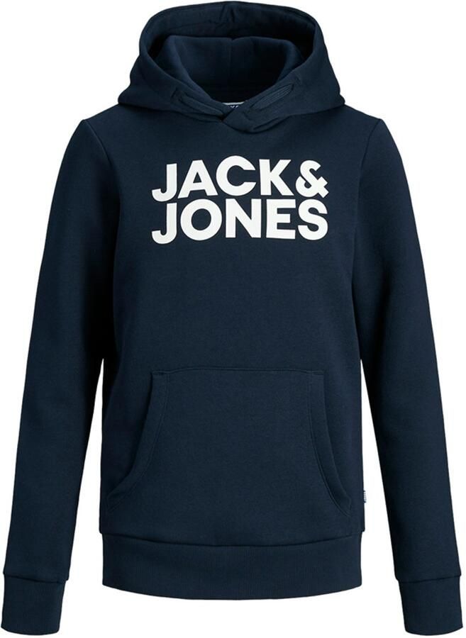 Jack & Jones Junior Hoodie JJECORP met print kangoeroezak onderhoudsvriendelijk - Foto 7