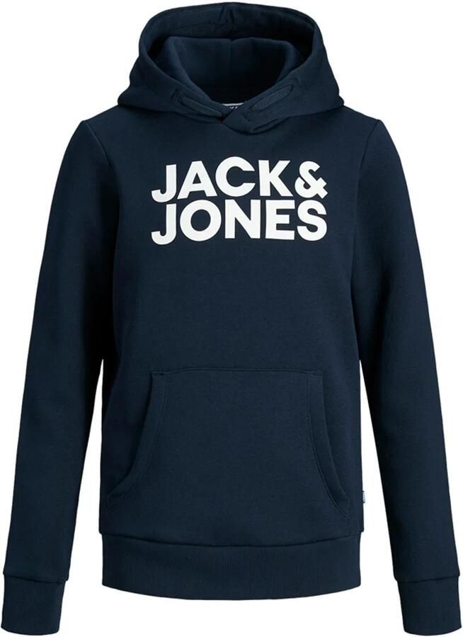 Jack & Jones Junior Hoodie JJECORP met print kangoeroezak onderhoudsvriendelijk - Foto 7