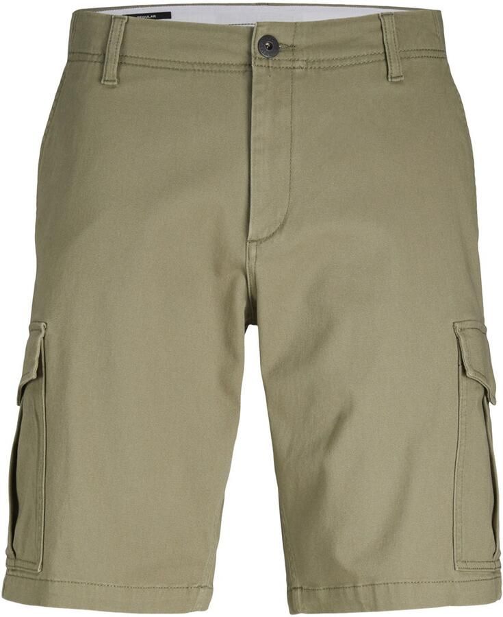 Jack & jones JUNIOR cargo short JPSTJOE JJCARGO oliegroen Korte broek Jongens Stretchkatoen 158