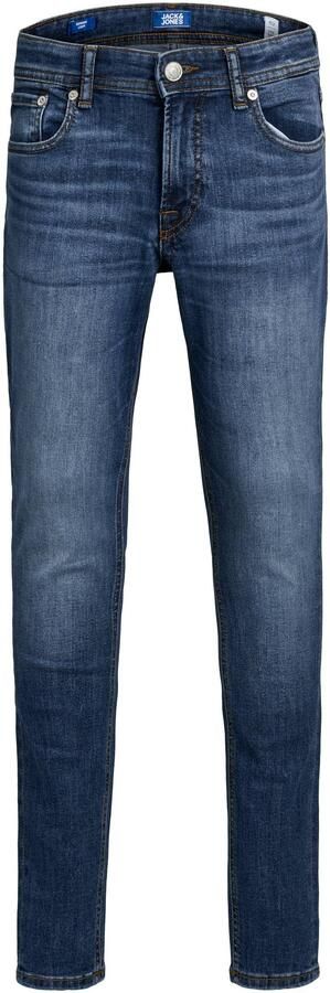 Jack & jones JUNIOR skinny fit jeans JJILIAM JJORIGINAL dark denim Blauw 146 - Foto 4
