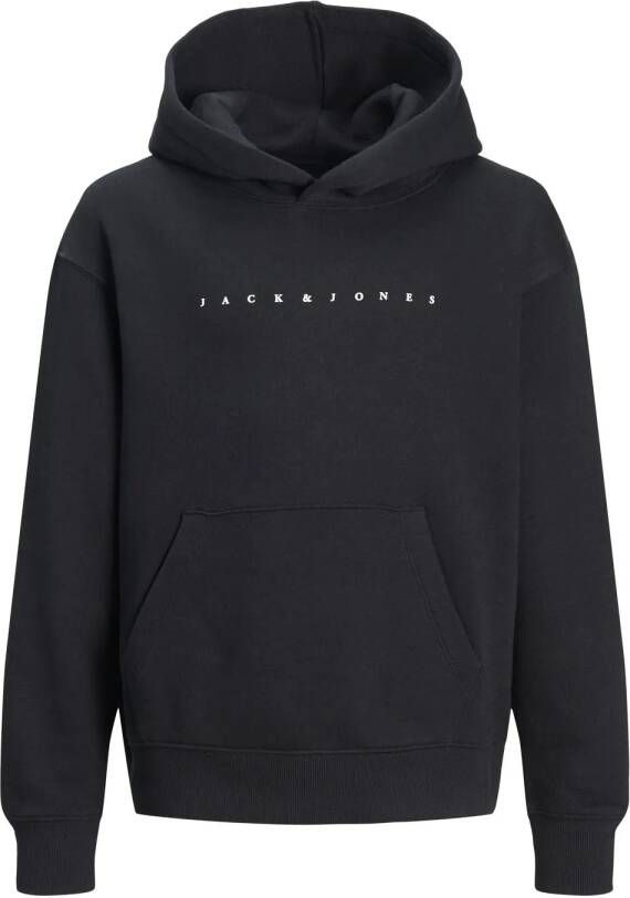 Jack & jones JUNIOR hoodie JJESTAR met logo zwart Sweater Logo 128