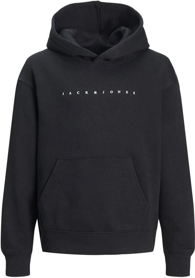 Jack & jones JUNIOR hoodie JJESTAR met logo zwart Sweater Logo 152 - Foto 3