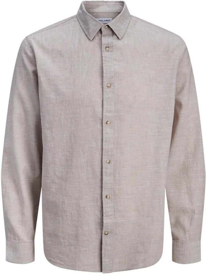 Jack & jones Linen Blend Long Sleeve Shirt