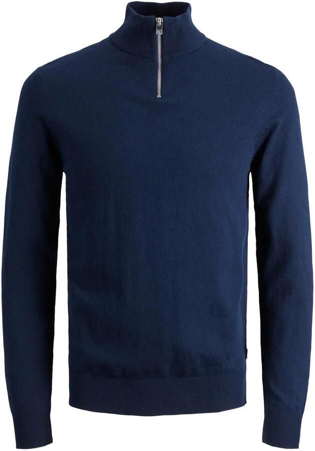 Jack & Jones Gebreide trui EMIL KNIT HALF ZIP met korte ritssluiting in troyer-look - Foto 4