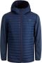 JACK & JONES ESSENTIALS gewatteerde jas JJEMULTI navy blazer - Thumbnail 2