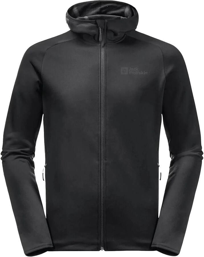 Jack Wolfskin Baiselberg Hooded FZ Men Fleece jack Heren XXXL black