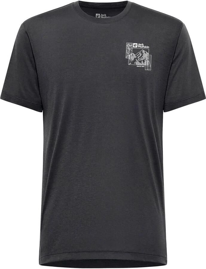Jack Wolfskin Vonnan Graphic T-Shirt Men Functioneel shirt Heren XXXL explore phantom EXPLORE phantom