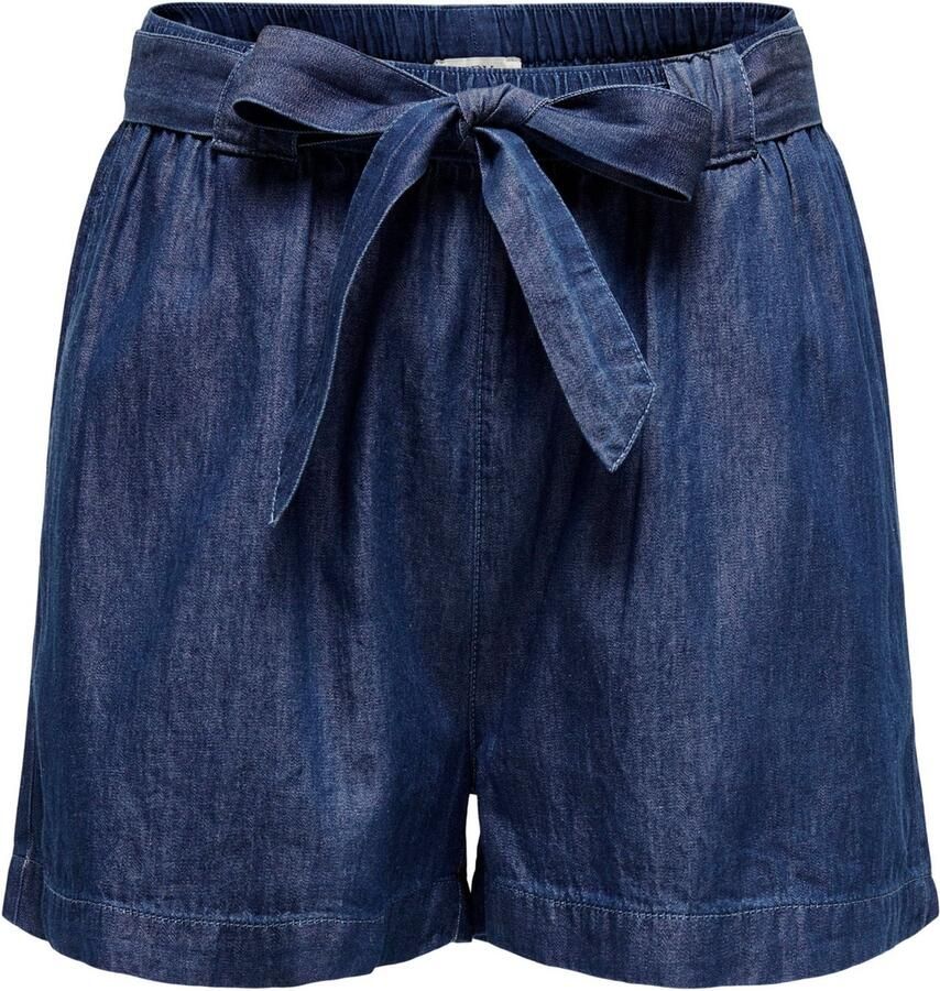Jacqueline de Yong Bermuda High Waist Shorts Vrouwen Blue Dames