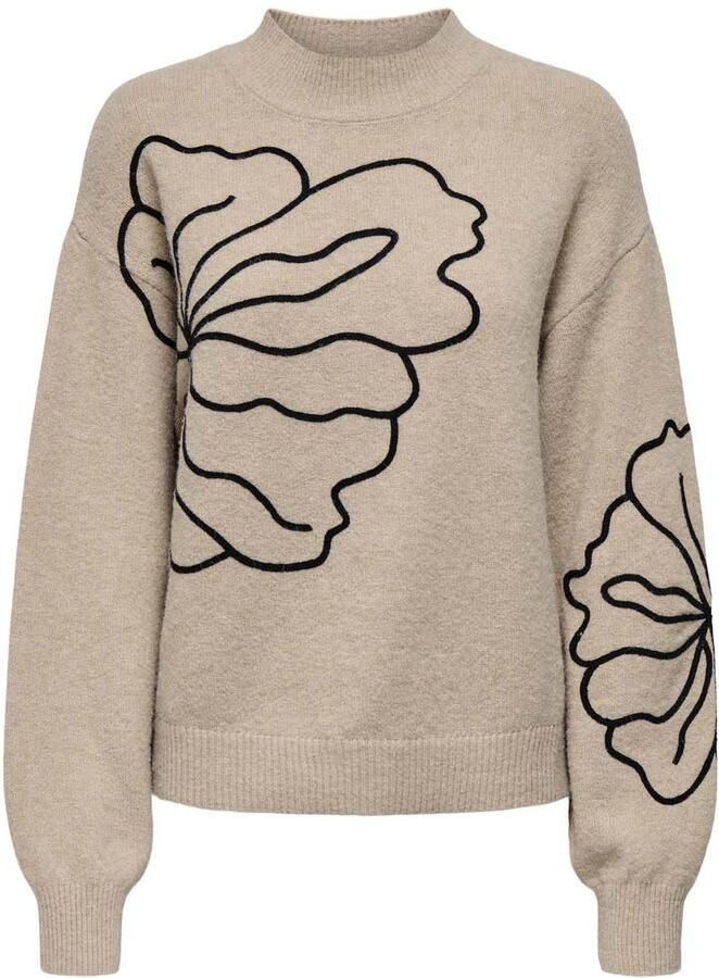 JDY Gebreide trui JELLA L S FLOWER PULLOVER KNT NOOS - Foto 1