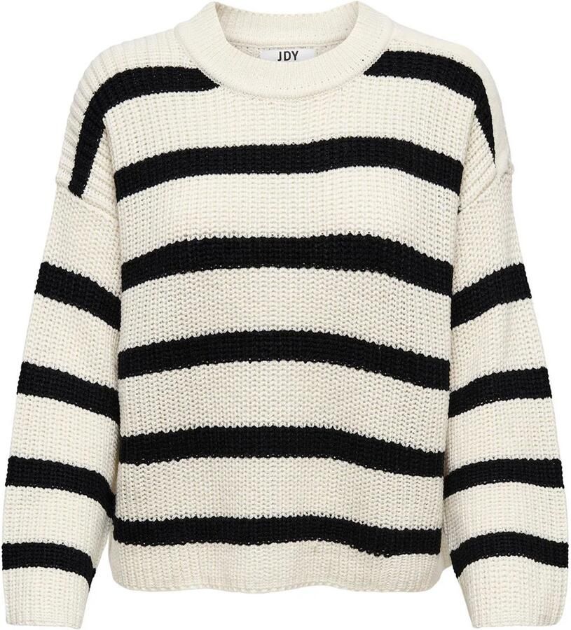 Jacqueline de Yong Crème Acryl Gebreide Kleding Herfst Winter Collectie Multicolor Dames