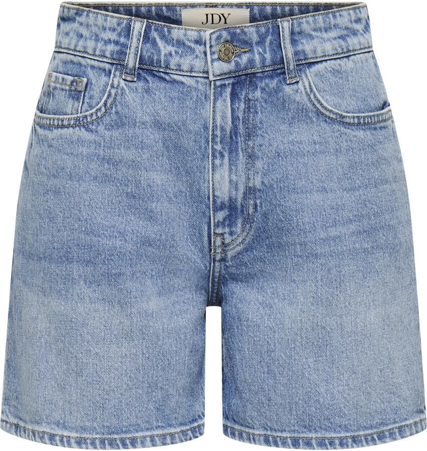 JDY wide leg high waist short light blue denim - Foto 3