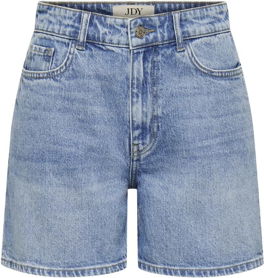 JDY wide leg high waist short light blue denim - Foto 3