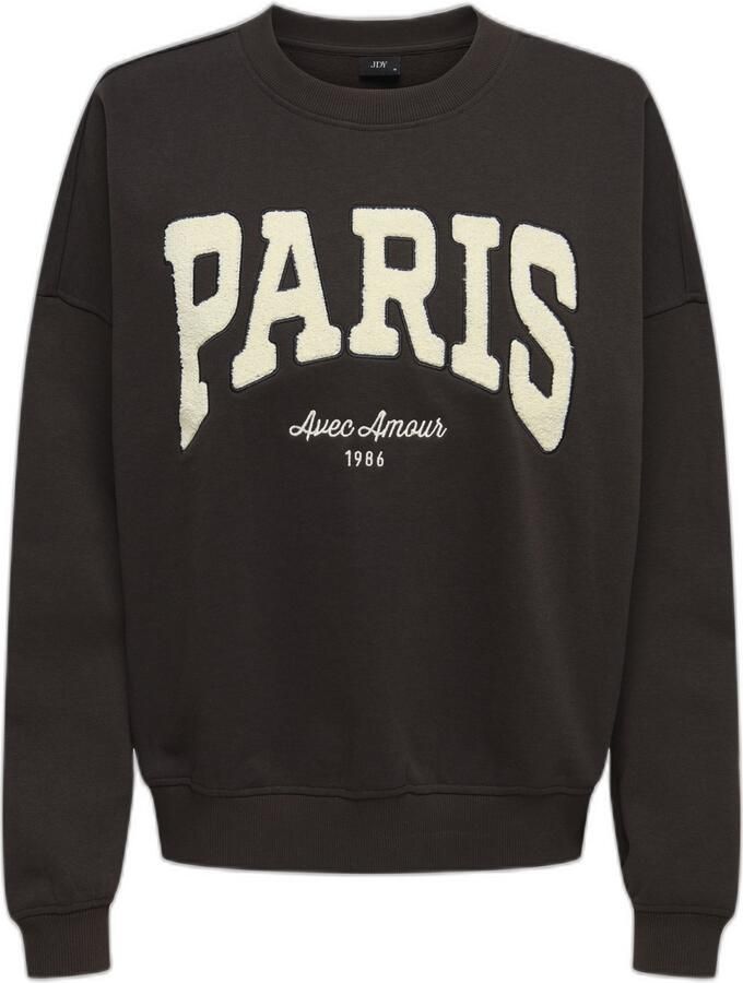 JDY Sweatshirt MESA L S O-NECK EMB SWEAT JRS NOOS - Foto 3