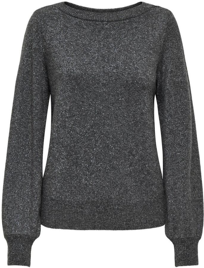 Jacqueline de Yong Glitter Kraag Ketting voor Vrouwen Gray Dames