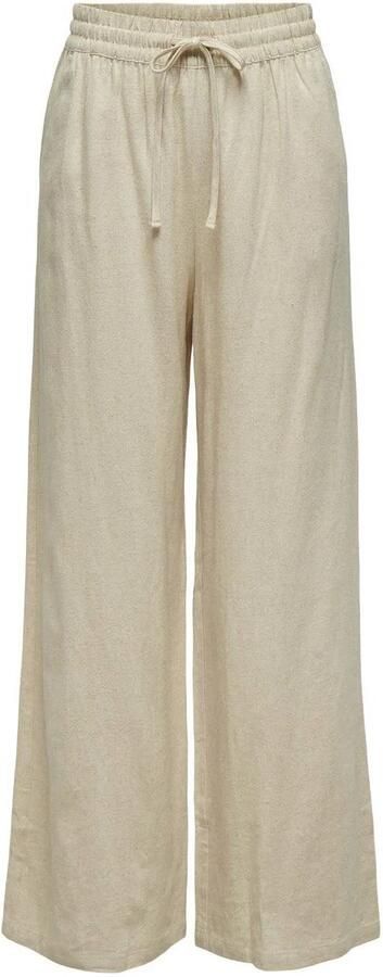 JDY Linnen broek SAY LINEN HW WIDE PANT WVN NOOS