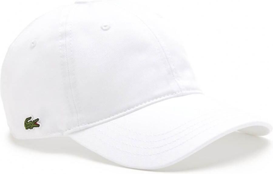 Lacoste Baseball Cap Twill Katoen Biologisch White