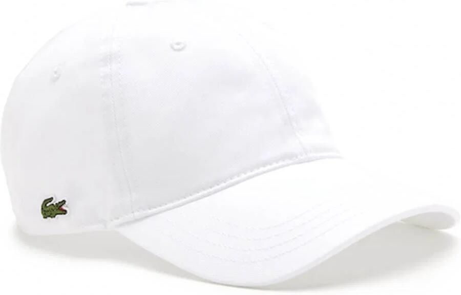 Lacoste Baseball Cap Twill Katoen Biologisch White Heren