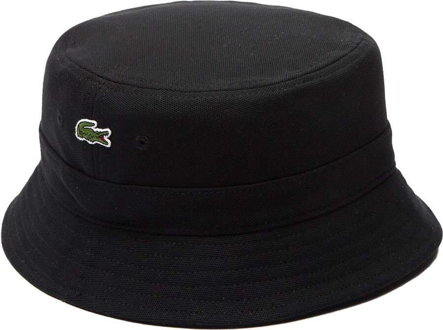 Lacoste Biologisch Katoenen Bucket Hat Black