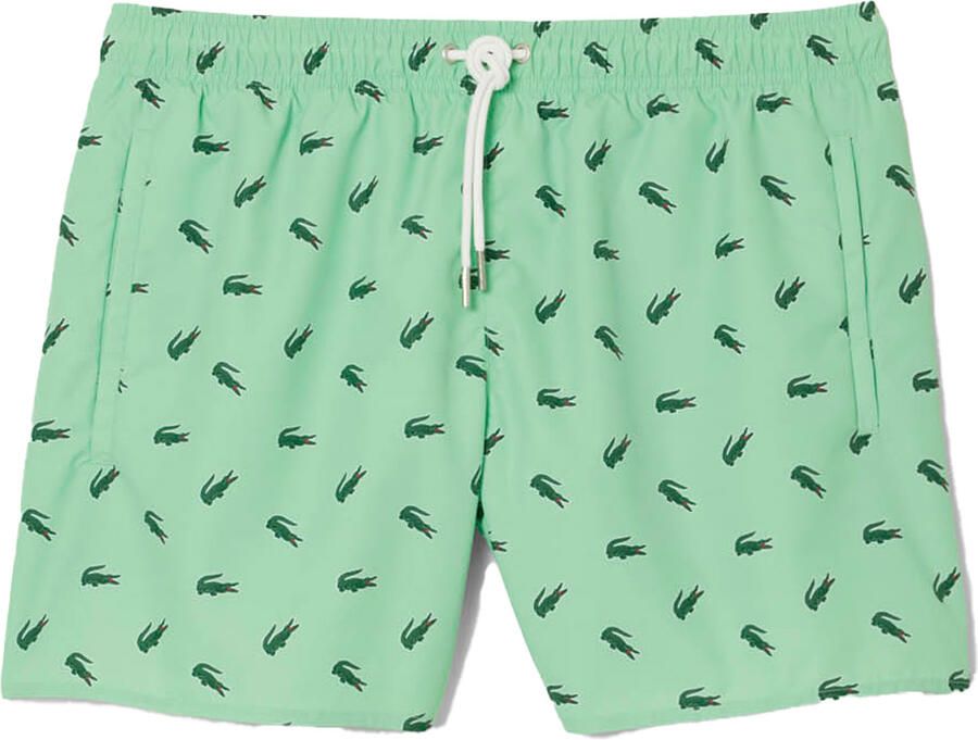Lacoste Zwembroek Met Krokodillenprint