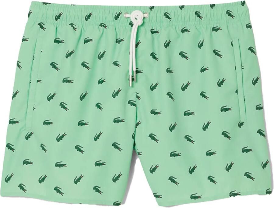 Lacoste Zwembroek Met Krokodillenprint