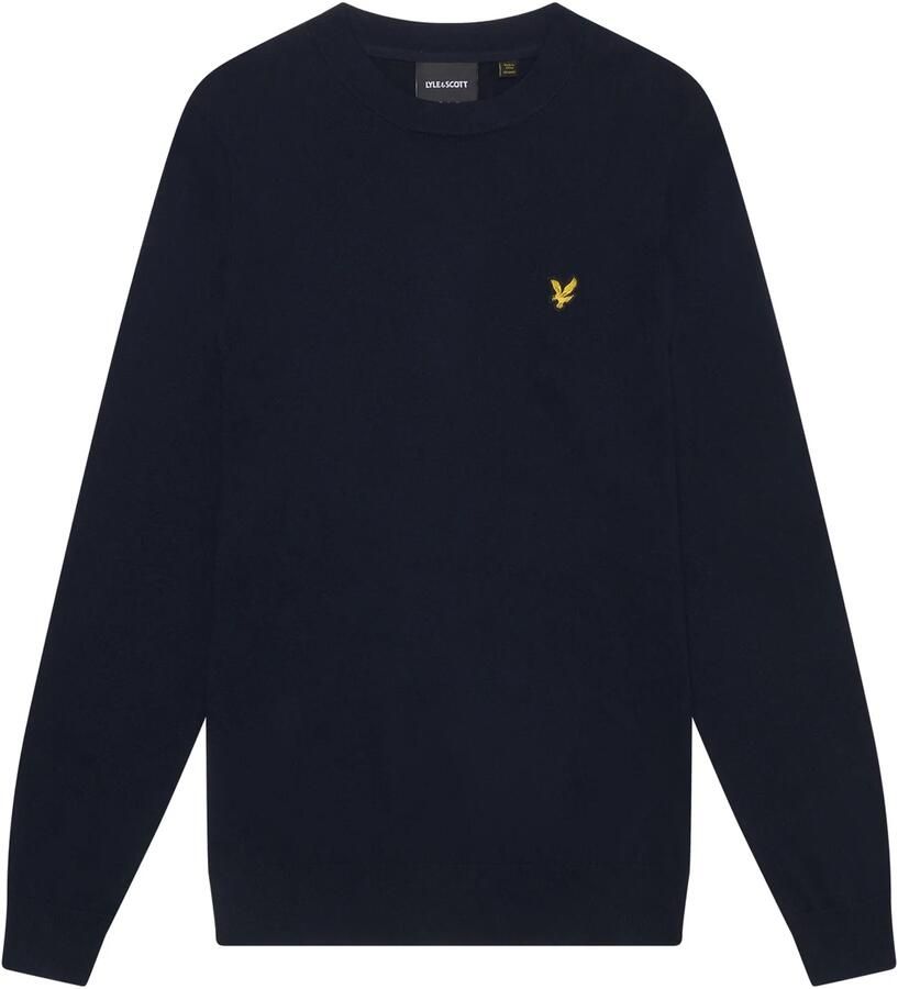 LYLE & SCOTT Heren Truien & Vesten Cotton Merino Crew Neck Jumper Donkerblauw - Foto 5