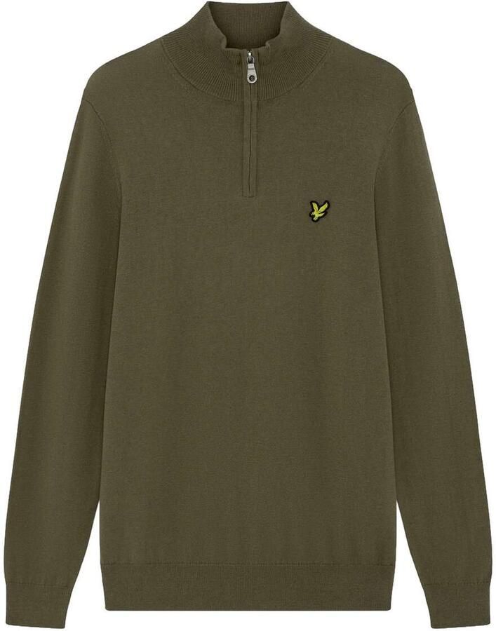 LYLE & SCOTT Heren Truien & Vesten Cotton Merino Quarter Zip Jumper Bruin - Foto 4