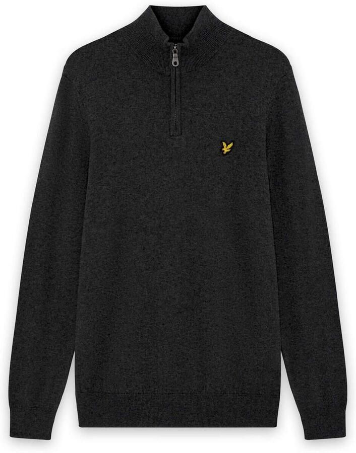 Lyle & Scott Cotton Merino 1 4 Zip Sweater Heren