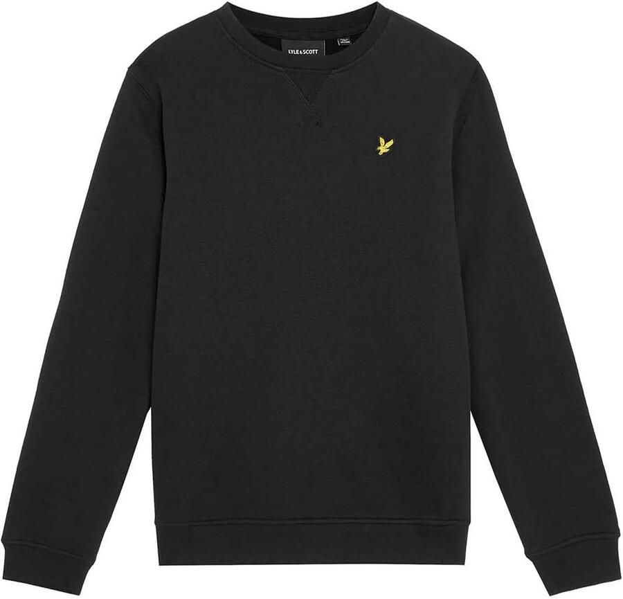 LYLE & SCOTT Jongens Truien & Vesten Brush Back Crew Neck Sweatshirt Zwart - Foto 3