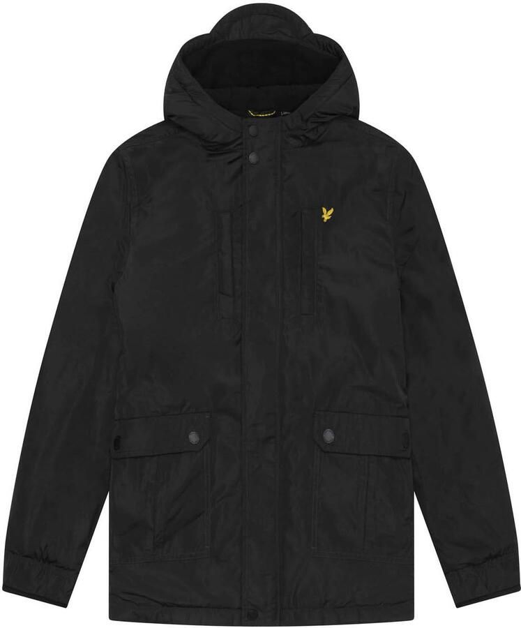 LYLE & SCOTT Jassen Fleece Lined Padded Coat Zwart